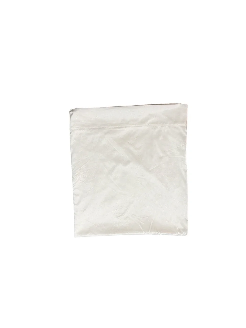 Project Runway Queen Sized Flat Sheet Solid White Microfiber Bedding Cooling